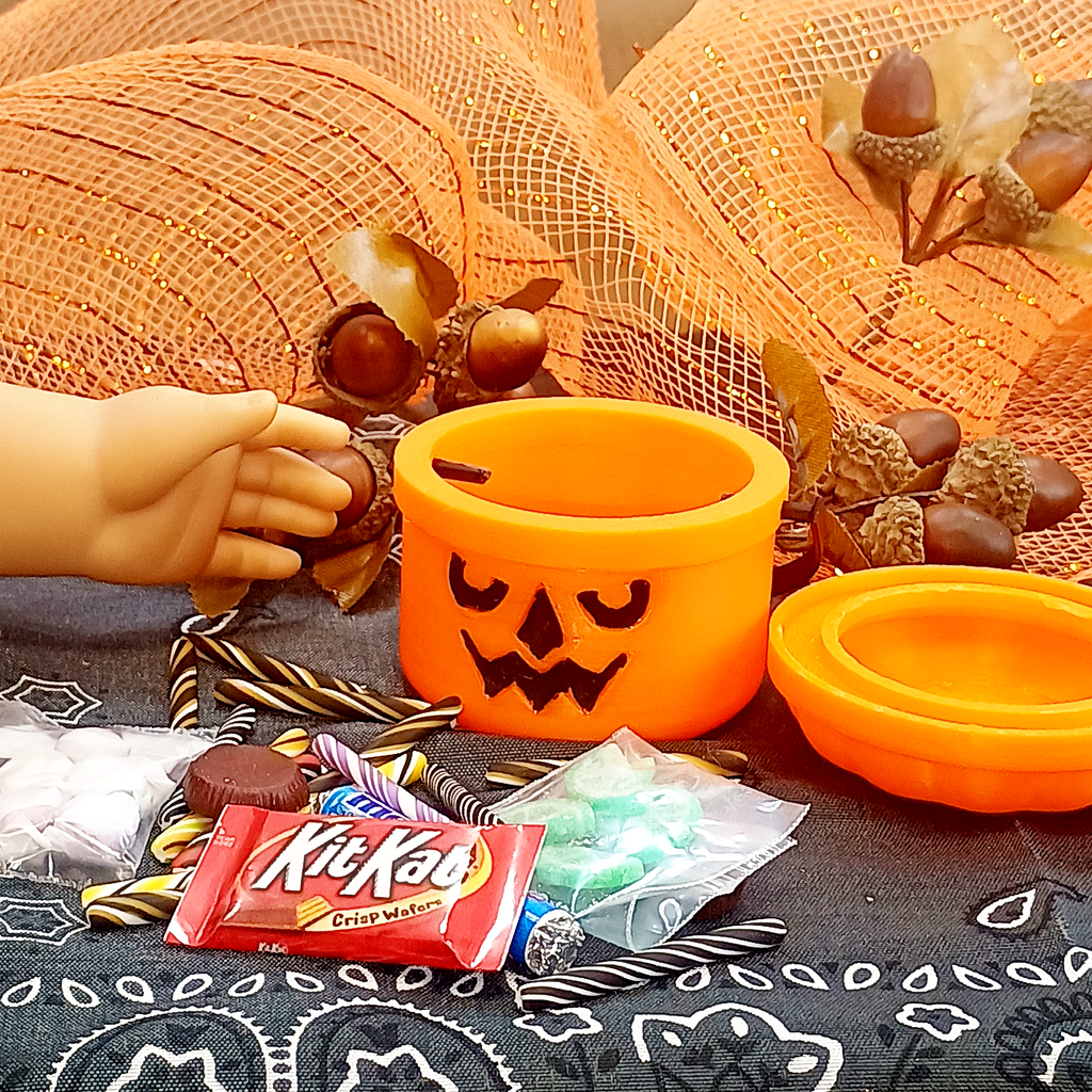 Halloween Doll Food Bundle - 18" Doll Miniatures | 1:3 Scale