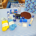 Hanukkah Doll Food Bundle - 18" Doll Miniatures | 1:3 Scale